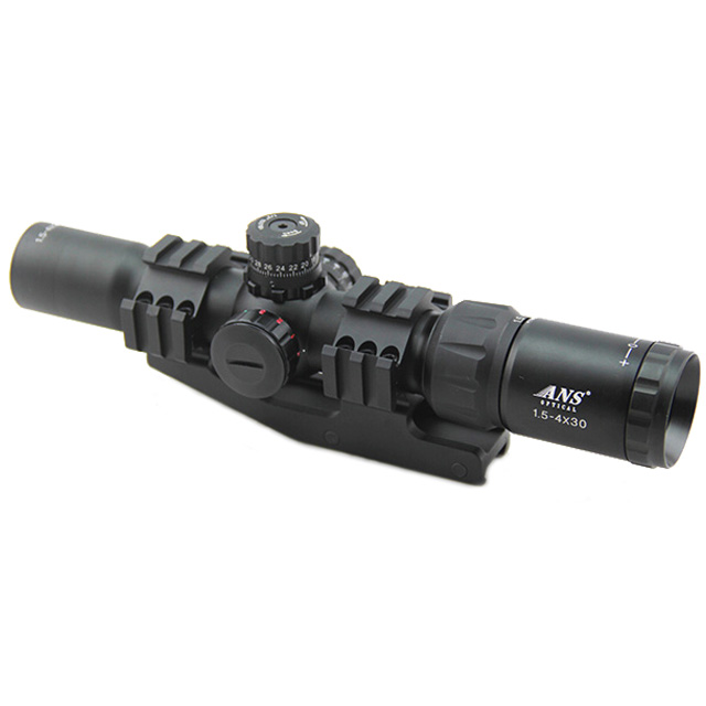 ANS 1.5-4X30 RGB Tri-illuminated 3/4 circle Reticle CQB Riflesco
